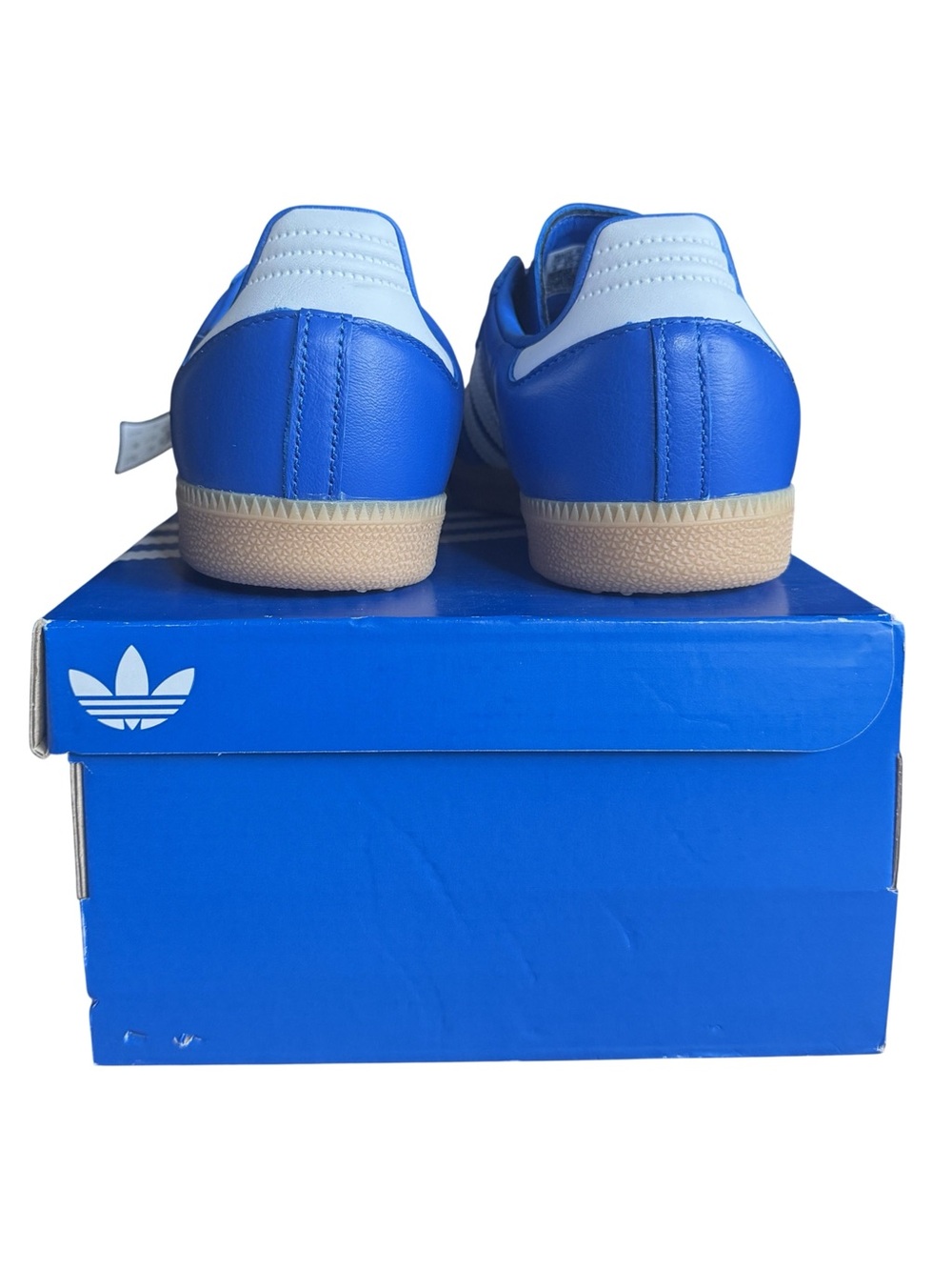 adidas Samba OG Blue White Gum Sneakers Womens 7 / Mens 6 NWT JR0882 w/ Box - Picture 2 of 11